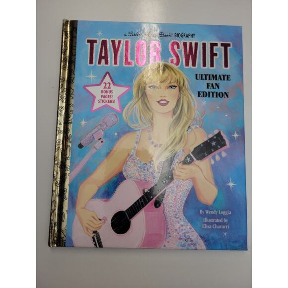 Taylor Swift Ultimate Fan Edition Little Golden Book Biography & 22 Bonus Pages - Picture 3 of 7